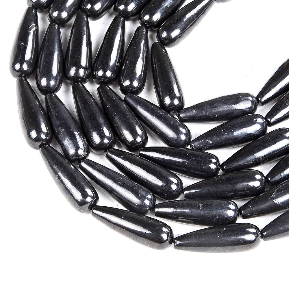 100% Natural Smooth Russian Shungite Anti Radiation High Carbon Grade Aaa Teardrop 20x8mm 30x10mm Loose Beads (d48) 100% Natural Smooth Russian Shungite Anti Radiation High Carbon Grade Aaa Teardrop 20x8mm 30x10mm Loose Beads (d48)