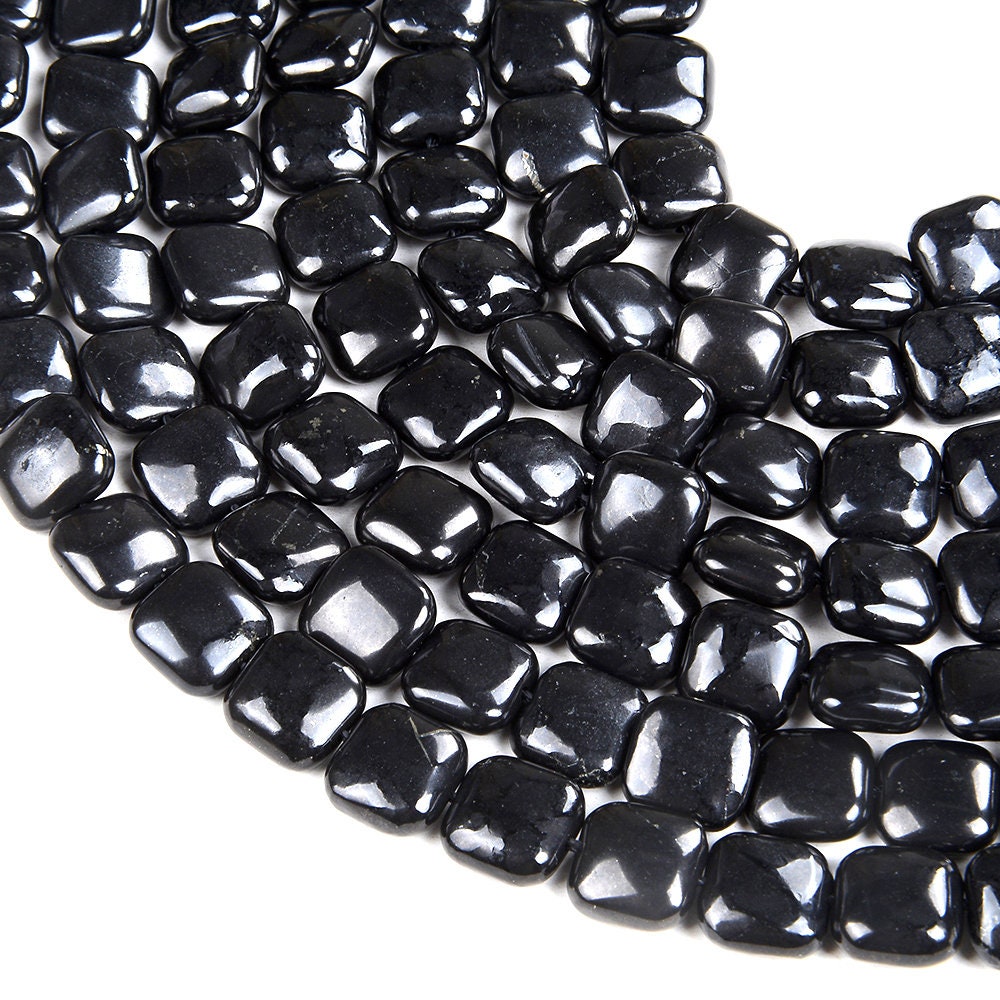 10mm 100% Natural Smooth Russian Shungite Anti Radiation High Carbon Grade Aaa Square Loose Beads (d47) 10mm 100% Natural Smooth Russian Shungite Anti Radiation High Carbon Grade Aaa Square Loose Beads (d47)