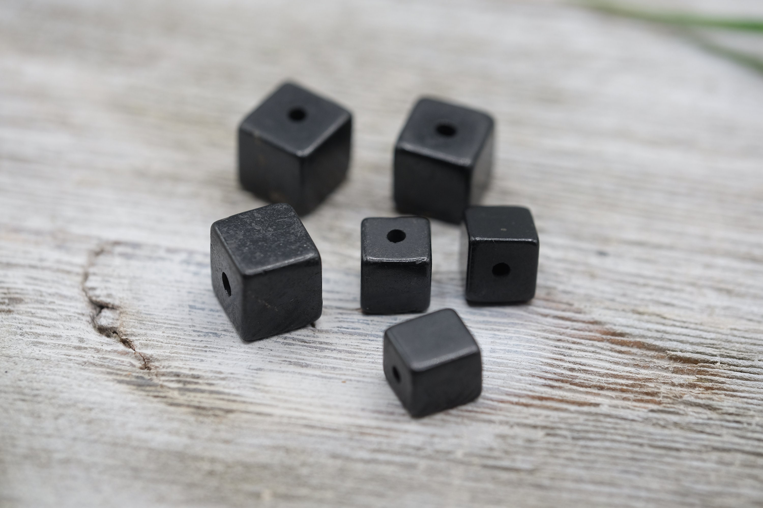 Shungite Cube 8mm, 10mm Loose Beads
