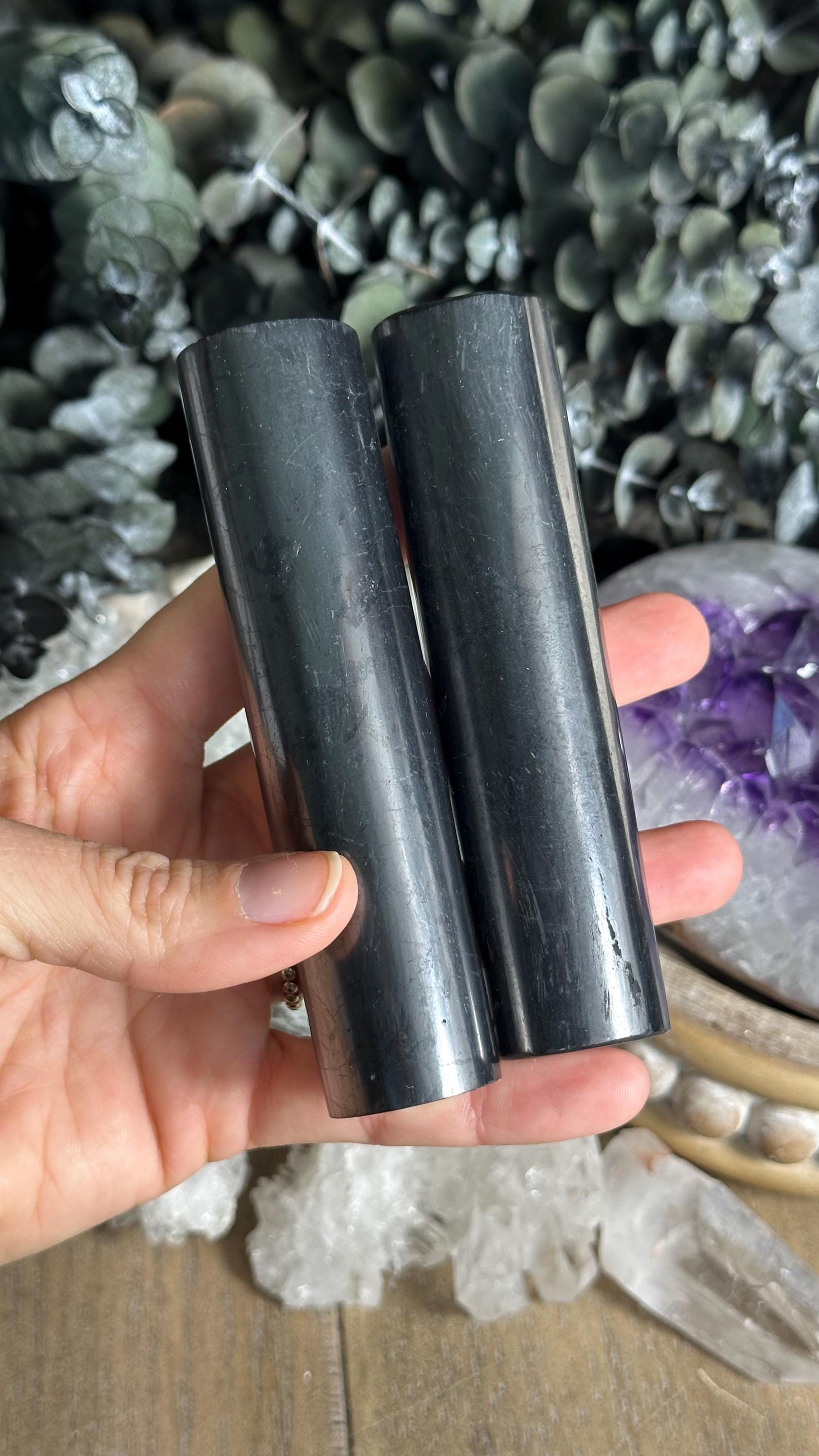Shungite Harmonizer Wand, Shungite, Emf Protector, Crystals For Protection