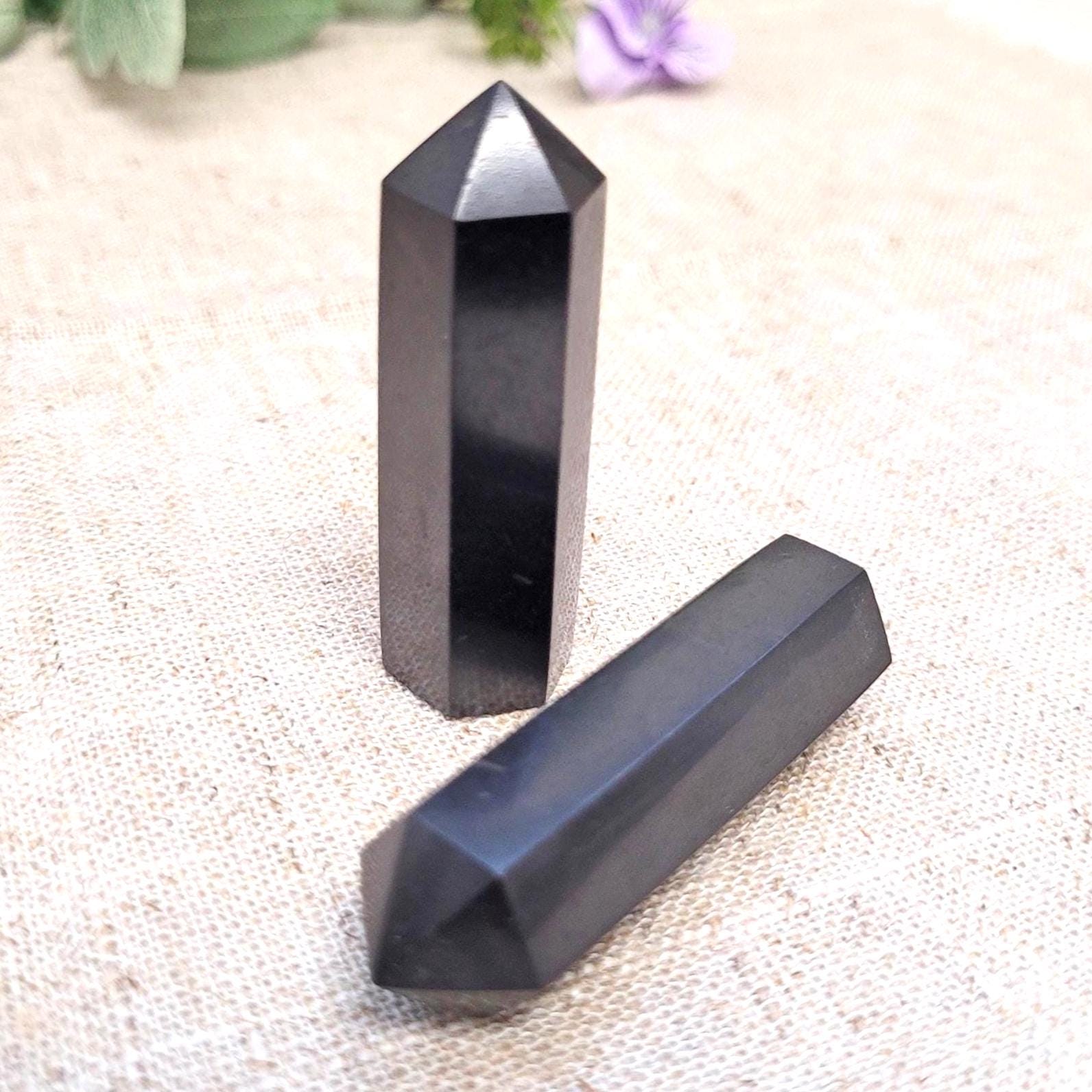 Shungite Tower Crystal • Ethically Sourced Shungite Tower Crystal • Ethically Sourced