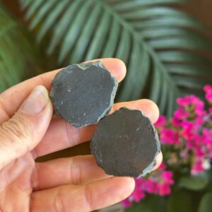 Small Raw Shungite, , Half Polished Shungite Rough, Emf Resisting, Cleansing, Detoxing