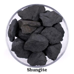 Shungite Raw Stone, Natural Black Protection Crystal, Carbon Rich Emf Shielding Stone