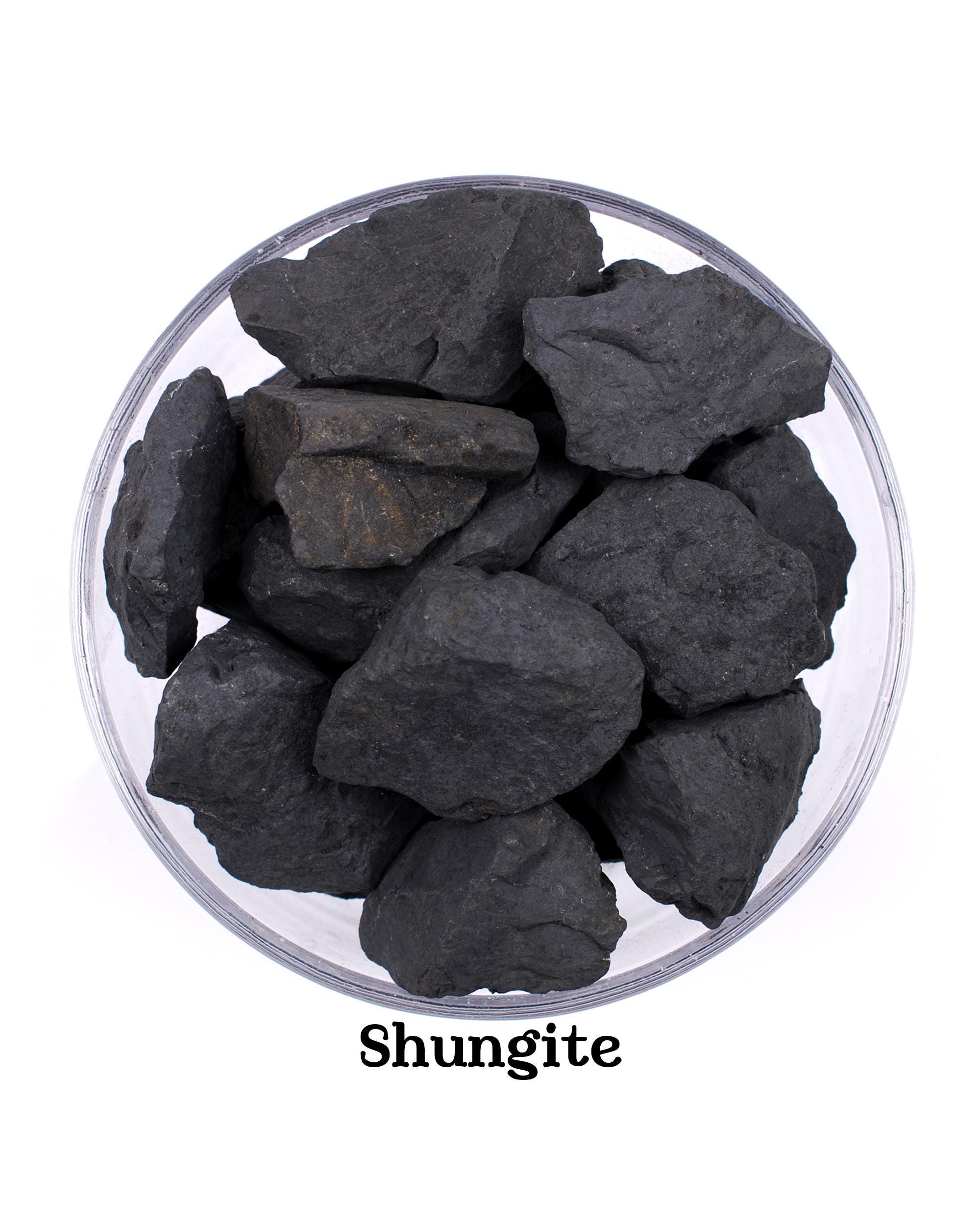 Shungite Raw Stone, Natural Black Protection Crystal, Carbon Rich Emf Shielding Stone