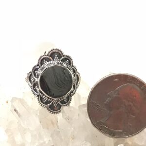 Black Shungite Ring, Size 10 Black Shungite Ring, Size 10