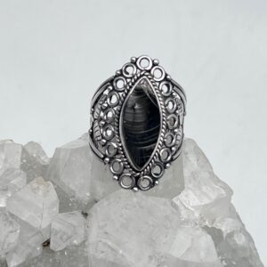 Black Shungite Ring, Size 10 Black Shungite Ring, Size 10
