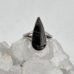Black Shungite Ring, Size 10 Black Shungite Ring, Size 10