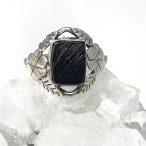 Black Shungite Ring, Size 10 1/2 Black Shungite Ring, Size 10 1/2