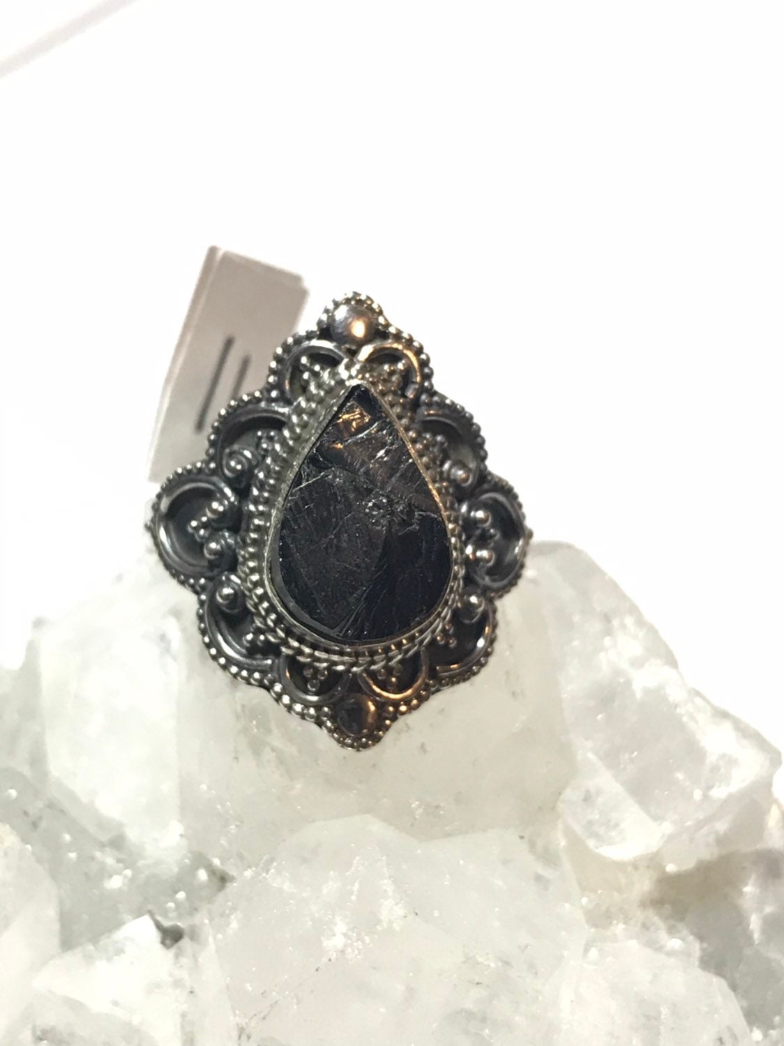 Black Shungite Ring, Size 11 Black Shungite Ring, Size 11