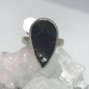 Black Shungite Ring, Size 6 Black Shungite Ring, Size 6