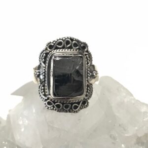 Black Shungite Ring, Size 6 Black Shungite Ring, Size 6
