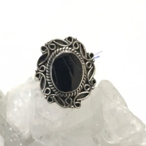 Black Shungite Ring, Size 6 Black Shungite Ring, Size 6