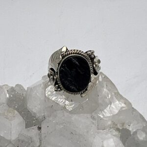 Black Shungite Ring, Size 6 1/2 Black Shungite Ring, Size 6 1/2