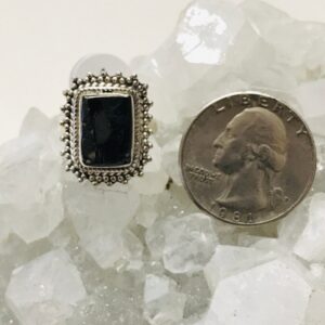 Black Shungite Ring, Size 6 Black Shungite Ring, Size 6