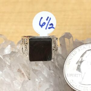Black Shungite Ring, Size 6 1/2 Black Shungite Ring, Size 6 1/2