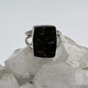 Black Shungite Ring, Size 6 Black Shungite Ring, Size 6