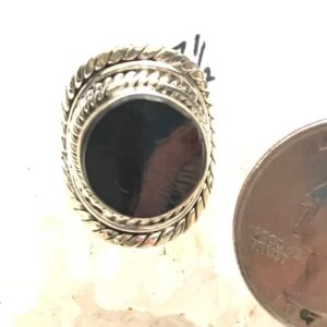 Black Shungite Ring, Size 7 1/2 Black Shungite Ring, Size 7 1/2