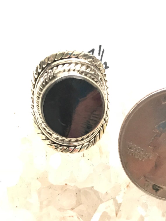 Black Shungite Ring, Size 7 1/2 Black Shungite Ring, Size 7 1/2