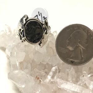 Black Shungite Ring, Size 7 1/2 Black Shungite Ring, Size 7 1/2