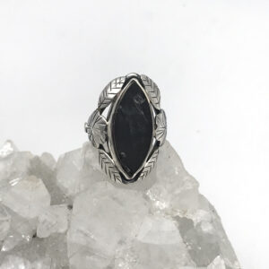 Black Shungite Ring, Size 7 1/2 Black Shungite Ring, Size 7 1/2