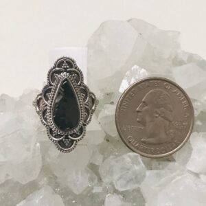 Black Shungite Ring, Size 7 1/2 Black Shungite Ring, Size 7 1/2