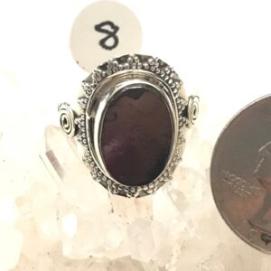 Black Shungite Ring, Size 8 Black Shungite Ring, Size 8