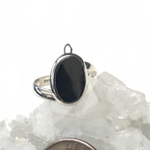 Black Shungite Ring, Size 9 Black Shungite Ring, Size 9