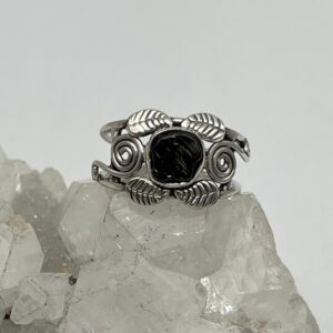Black Shungite Ring Size 9 1/2-adjustable Black Shungite Ring Size 9 1/2-adjustable