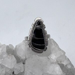 Black Shungite Ring, Size 9 Black Shungite Ring, Size 9