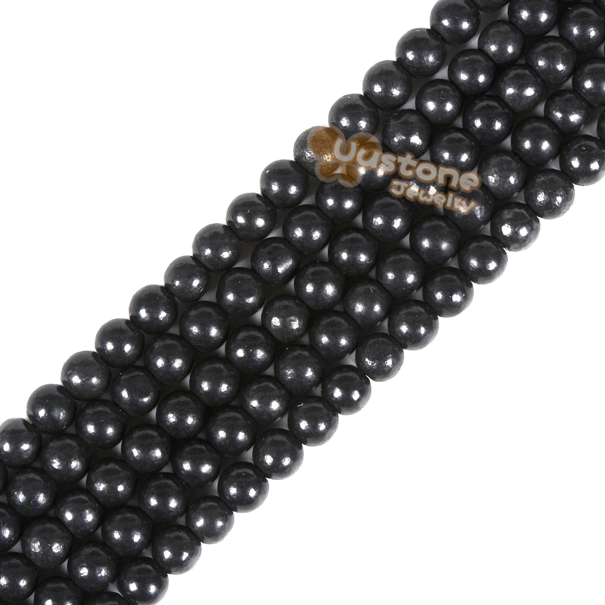 4mm Shungite Round Loose Gemstone Beads Jewelry Making Diy 16" 4mm Shungite Round Loose Gemstone Beads Jewelry Making Diy 16"