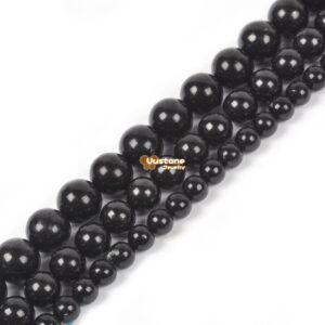 Shungite Round Ball Loose Gemstone Beads 6mm 8mm 10mm