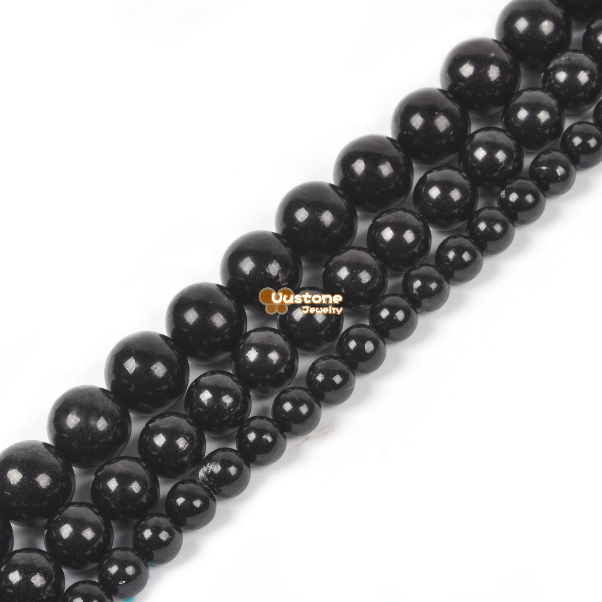 Shungite Round Ball Loose Gemstone Beads 6mm 8mm 10mm