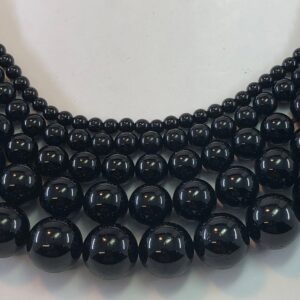 Black Shungite Gemstone Beads. Available In 4-10mm Round Beads On 15 Inch Strand. Ancient Rock Thought To Be 2 Billion Yrs. Old.
