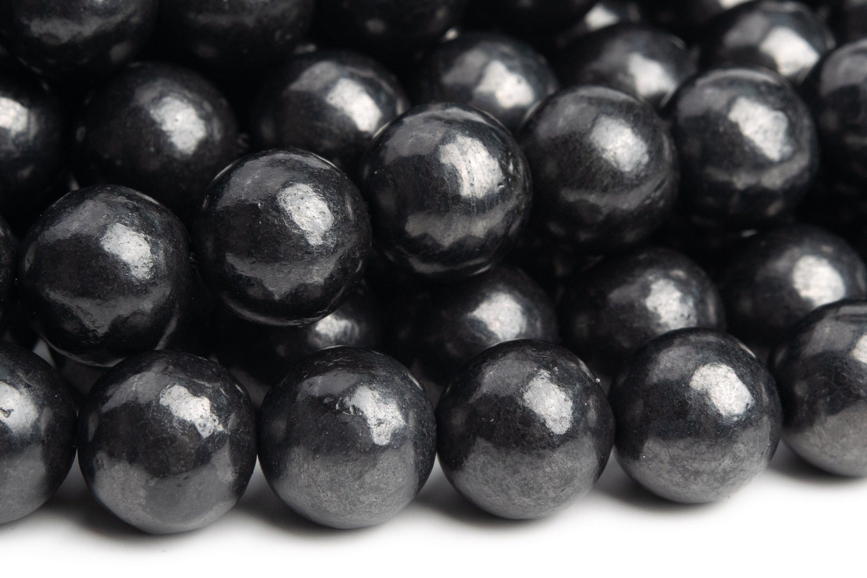 Genuine Natural High Carbon Shungite Gemstone Beads 8mm Black Round Aaa Quality Loose Beads (121622) Genuine Natural High Carbon Shungite Gemstone Beads 8mm Black Round Aaa Quality Loose Beads (121622)
