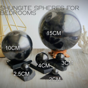 20mm-150mm Shungite Smooth Sphere {russia} 20mm-150mm Shungite Smooth Sphere {russia}