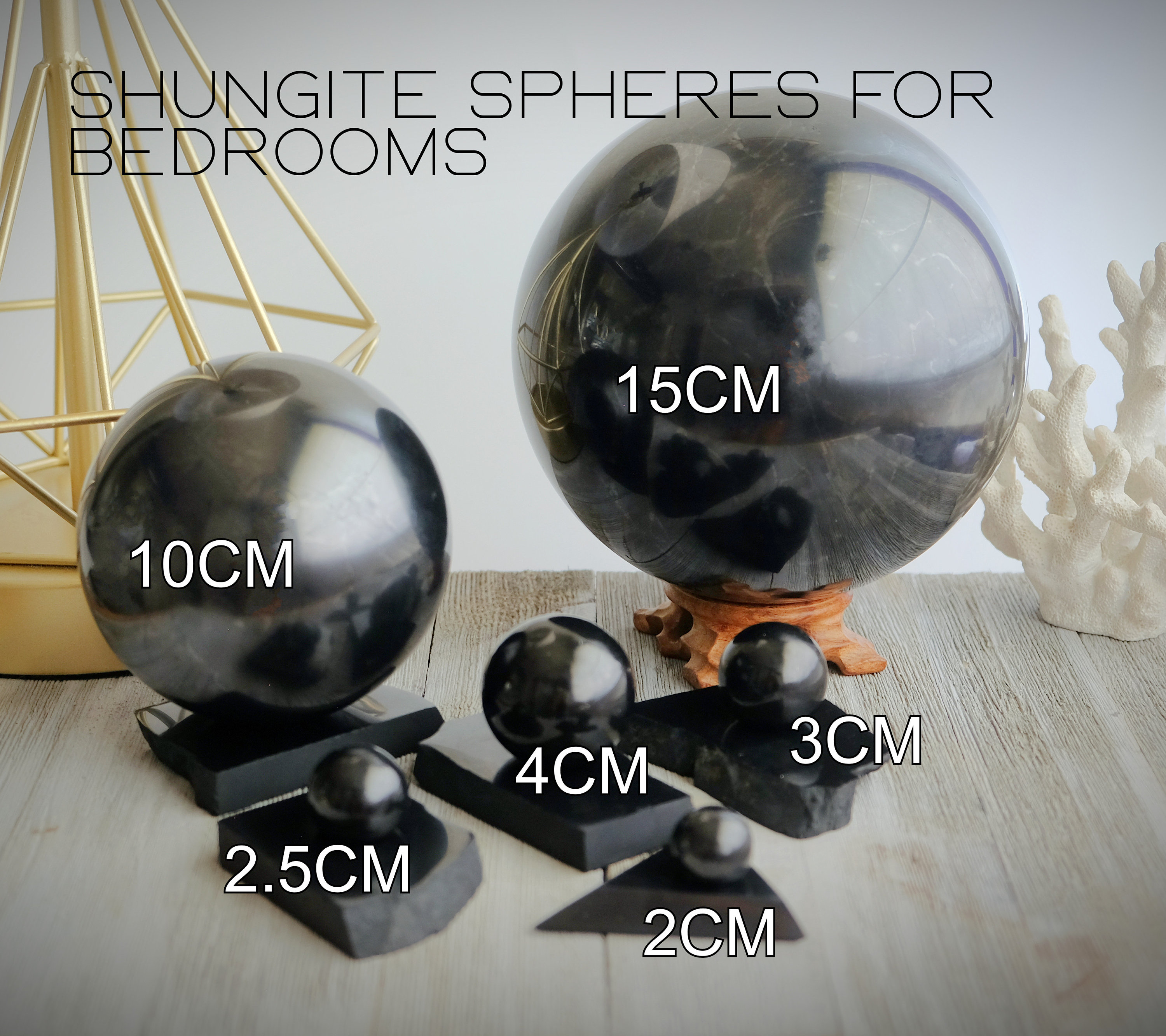 20mm-150mm Shungite Smooth Sphere {russia} 20mm-150mm Shungite Smooth Sphere {russia}