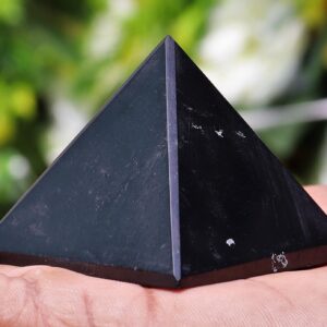 45MM Shungite Crystal Pyramid: Natural Healing Energy, Meditation Decor 45MM Shungite Crystal Pyramid: Natural Healing Energy, Meditation Decor