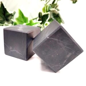 Shungite Crystal Cube • Protection & Grounding • Ethically Sourced Shungite Crystal Cube • Protection & Grounding • Ethically Sourced