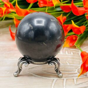 Shungite Crystal Sphere, Healing Ball, EMF Protection, Highly Energetic, Metaphysical, 2 inches Shungite Crystal Sphere, Healing Ball, EMF Protection, Highly Energetic, Metaphysical, 2 inches