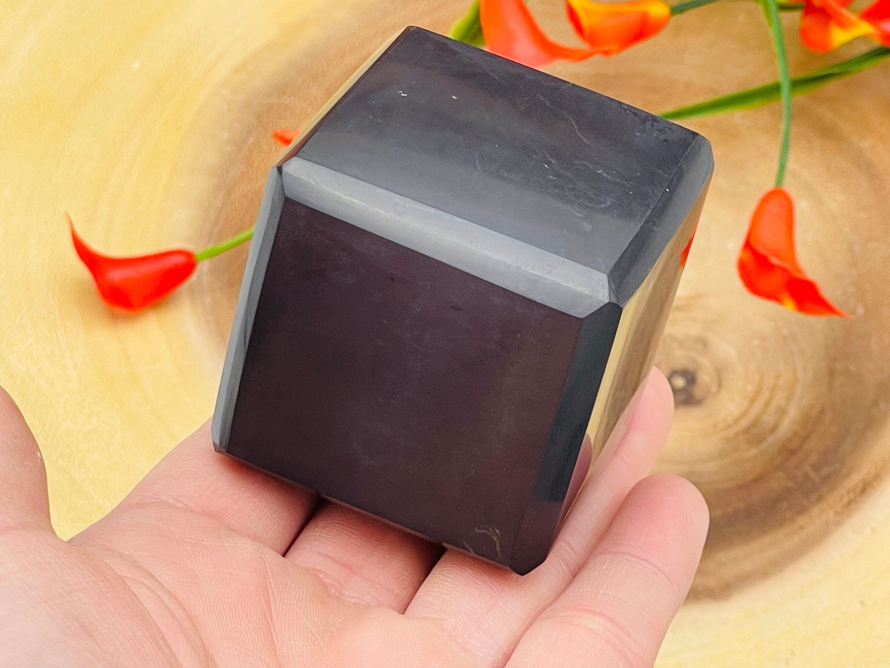 Shungite Cube, Emf Protection, Healing Crystal, Highly Energetic, Metaphysical