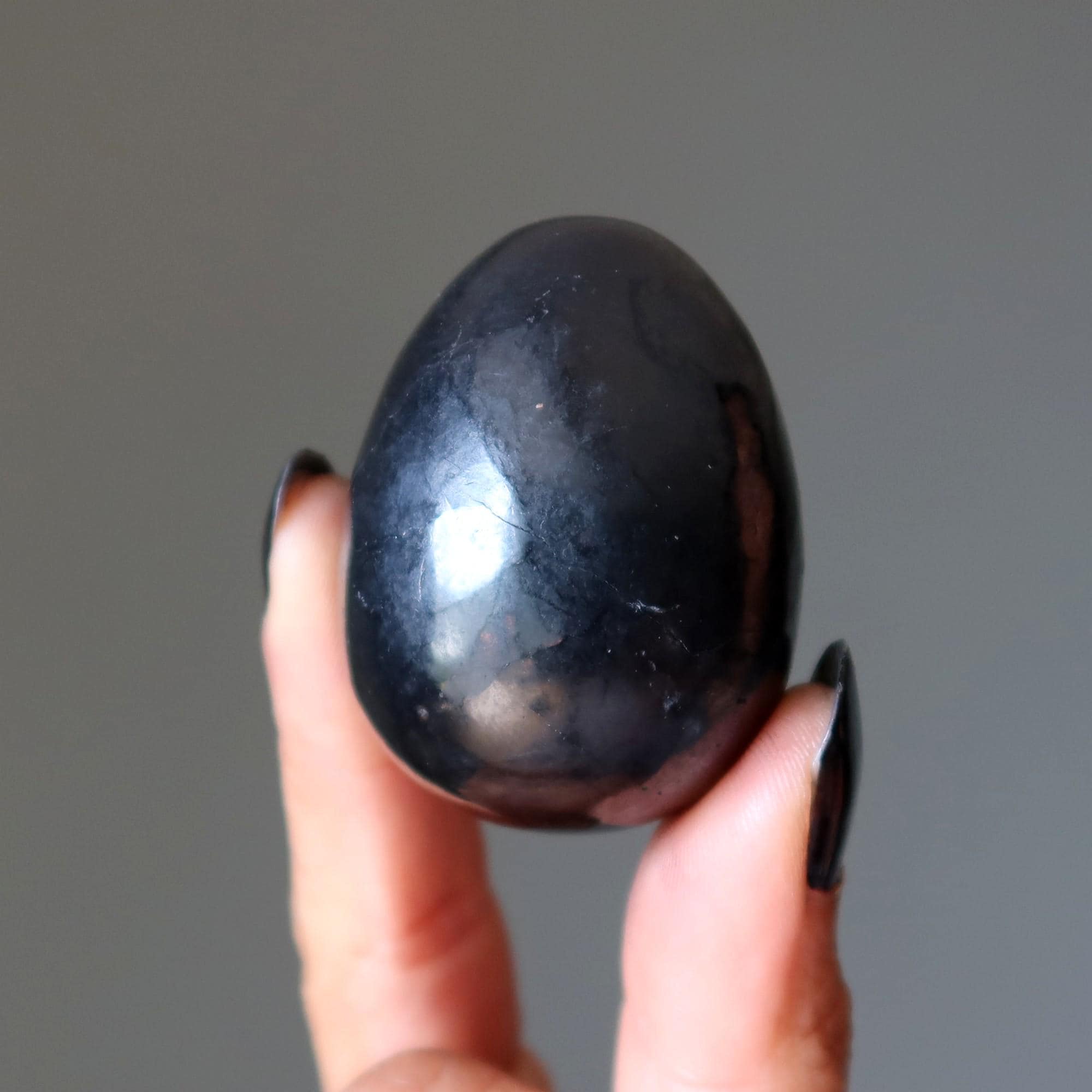 Shungite Egg Home Emf Protector Black Stone Shungite Egg Home Emf Protector Black Stone