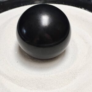 Polished Shungite Sphere - A Beautiful Ball Of Fullerenes! (6-2, 64mm) Polished Shungite Sphere - A Beautiful Ball Of Fullerenes! (6-2, 64mm)