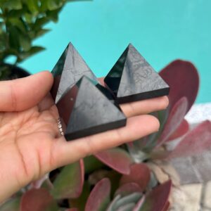 Shungite Pyramid, Shungite, Emf Protector, Crystals For Protection Shungite Pyramid, Shungite, Emf Protector, Crystals For Protection