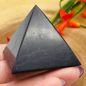 Shungite Pyramid, Healing Crystal, Metaphysical, EMF Protection Shungite Pyramid, Healing Crystal, Metaphysical, EMF Protection