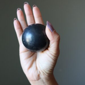 Shungite Sphere Emf Protection Crackle Crystal Ball Shungite Sphere Emf Protection Crackle Crystal Ball