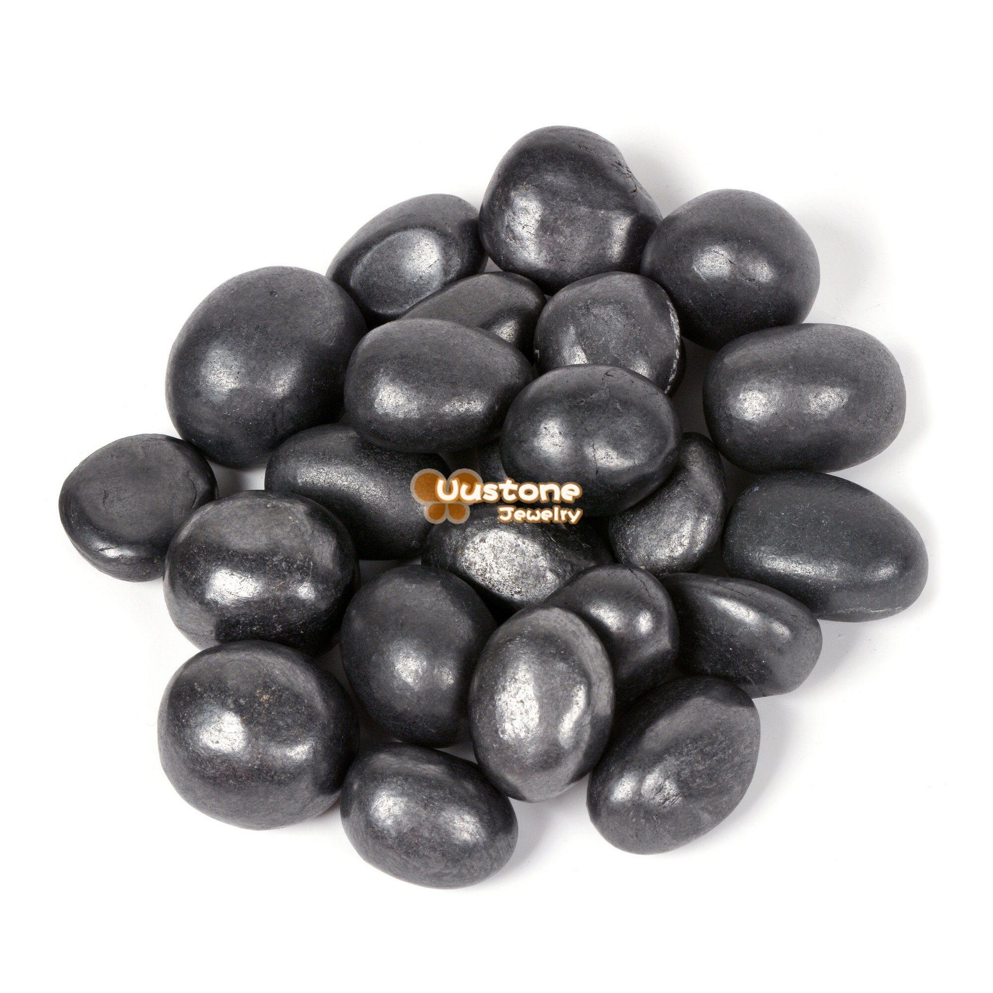 100 Grams Shungite Tumbled Polished Natural Crystal Healing Pocket Stones Rock Collection