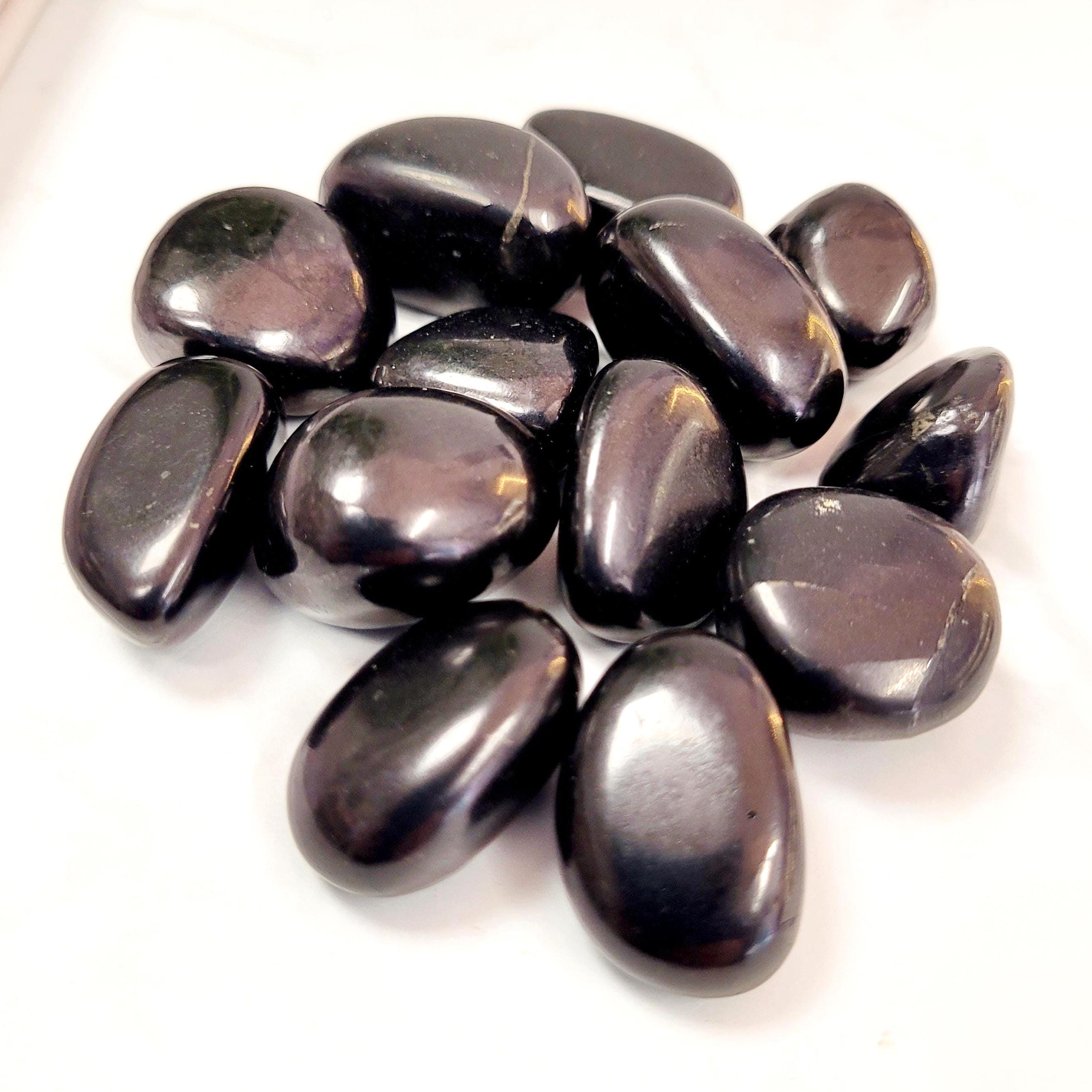 Shungite Crystal Tumble Stone • Grounding And Protection • Ethically Sourced