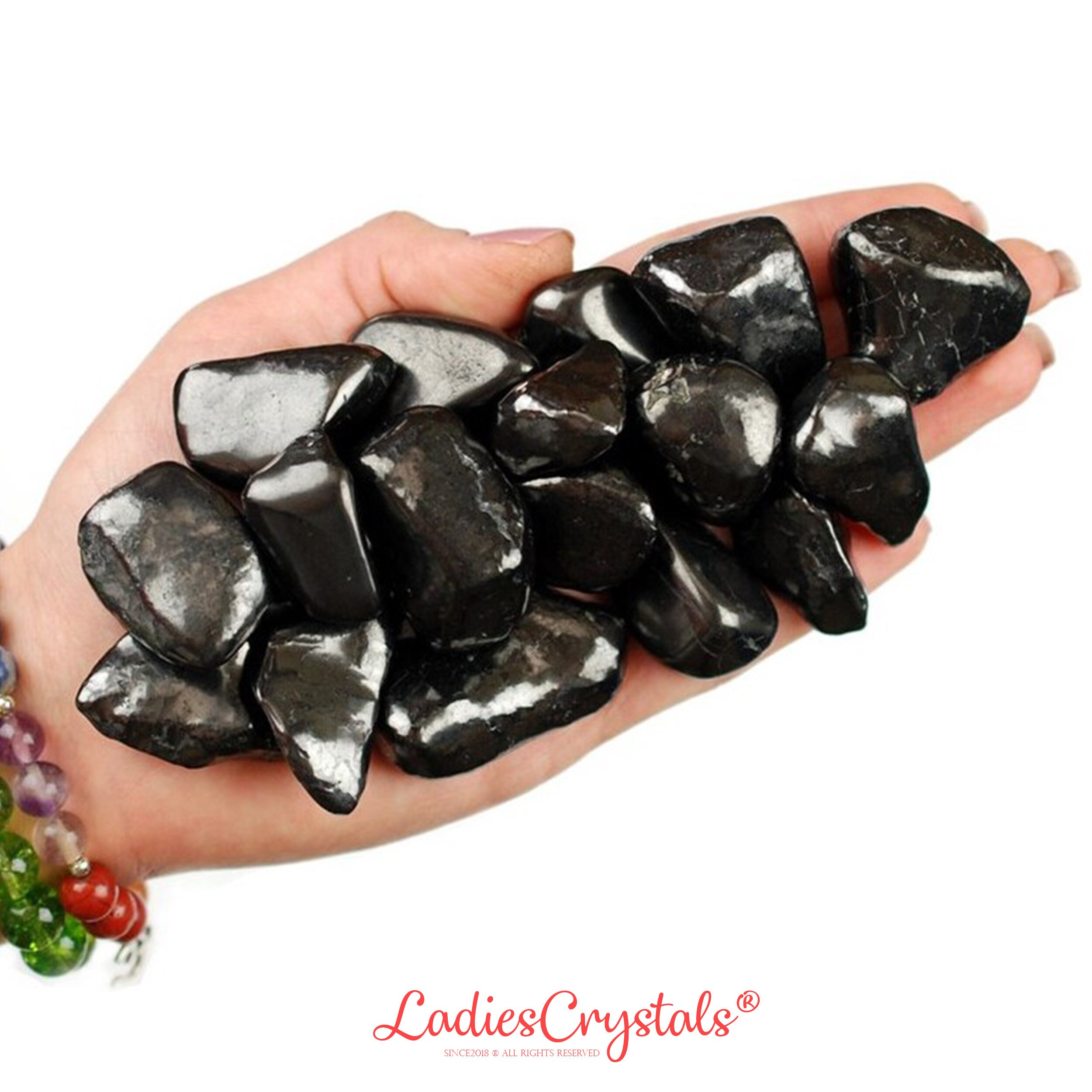 Shungite Tumbled Stone, Gift For Crystal Lovers, Natural Black Carbon Healing Gemstone Shungite Tumbled Stone, Gift For Crystal Lovers, Natural Black Carbon Healing Gemstone