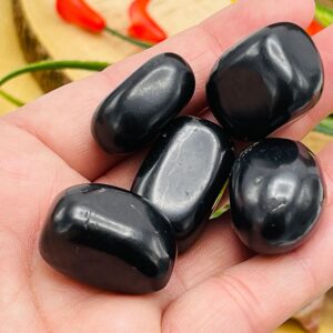 Shungite Tumbled Stone, Highly Energetic Metaphysical Stone, Emf Protection Stone
