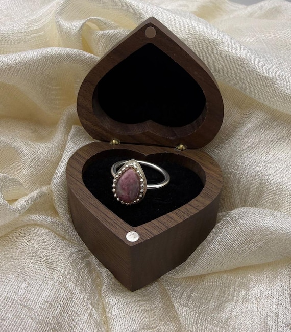 Size Q - Sterling Silver Handcrafted Purple Dumortierite Statement Crystal Ring